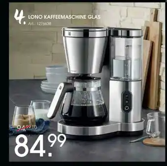 Zurbrüggen Lono kaffeemaschine glas Angebot