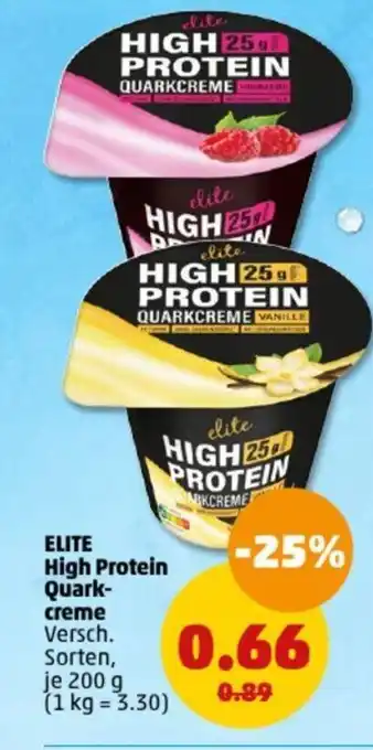 PENNY ELITE High Protein Quarkcreme Angebot