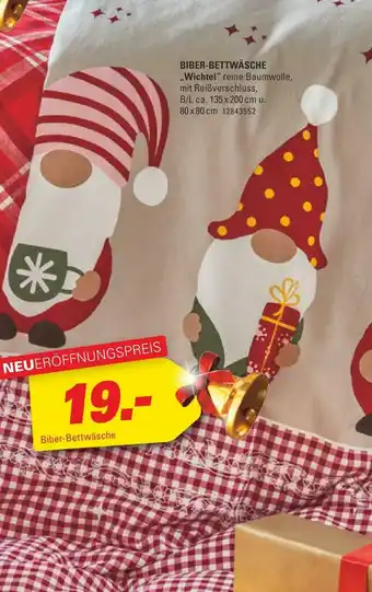 Höffner Biber-bettwäsche „wichtel“ Angebot