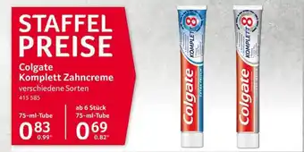 Selgros Colgate Komplett Zahncreme 75ml Tube Angebot