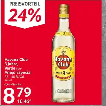 Selgros Havana Club 3 Jahre, Verde Oder Añejo Especial Angebot