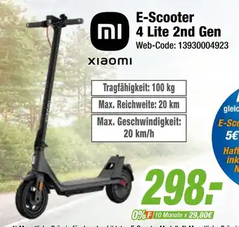 Expert Xiaomi e-scooter 4 lite 2nd gen Angebot