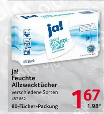 Selgros Ja! Feuchte Allzwecktücher Angebot