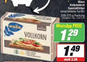 L. STROETMANN GROSSMARKT Wasa Knäckebrot Spezialitäten Angebot