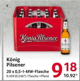 Selgros König Pilsener 20x0,5L Angebot