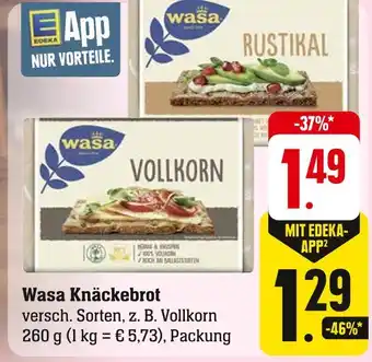 Edeka Wasa knäckebrot Angebot