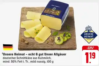 Edeka Unsere heimat – echt & gut unser allgäuer Angebot