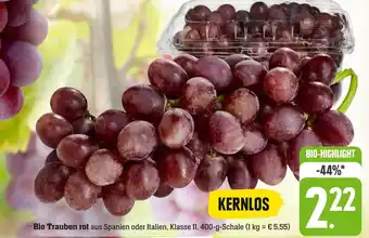 Edeka Bio trauben rot Angebot