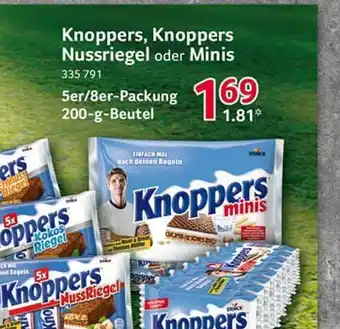 Selgros Knoppers, Knoppers Nussriegel Oder Minis 200g Beutel Angebot