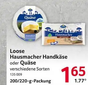 Selgros Loose Hausmacher Handkäse Oder Quäse 200/220g Angebot