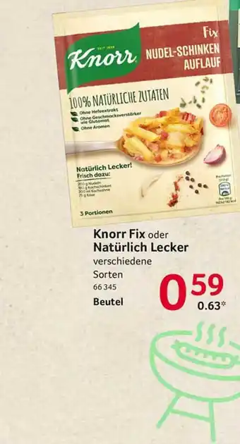 Selgros Knorr Fix Oder Natürlich Lecker Angebot