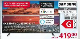 Selgros Samsung 4k Led-tv Gu55tu7179t Angebot