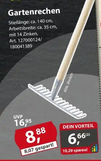 Sonderpreis Baumarkt Gartenrechen Angebot