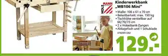 Globus Baumarkt Holzmann Kinderwerkbank „wb106 Mini “ Angebot