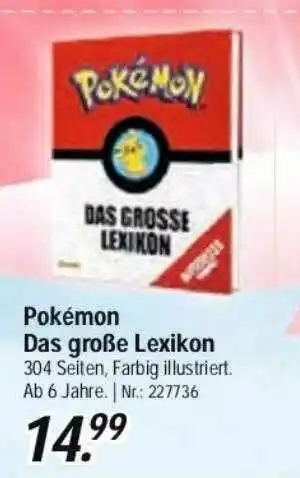 Rofu Kinderland Pokémon Das Große Lexikon Angebot