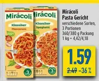 diska Mirácoli Pasta Gericht Angebot