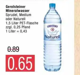 Marktkauf Gerolsteiner Mineralwasser Angebot