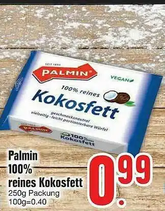 Edeka Palmin 100% Reines Kokosfett Angebot