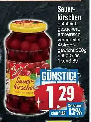 Edeka Sauer Kirschen Angebot