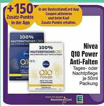 Edeka Nivea Q10 Power Anti-falten Angebot