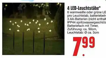 Edeka 4 Led-leuchtstäbe Angebot