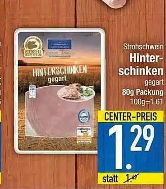 Edeka Strohschwein Hinterschinken Angebot