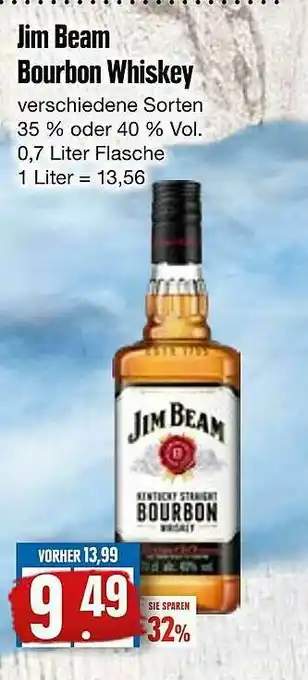 Edeka Frischemarkt Jim Beam Bourbon Whiskey Angebot