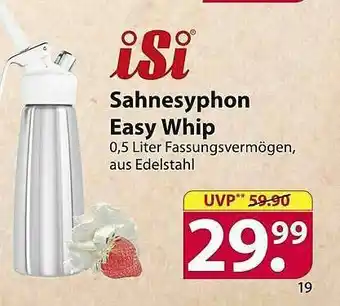 Famila Nord Ost Isi Sahnesyphon Easy Whip Angebot