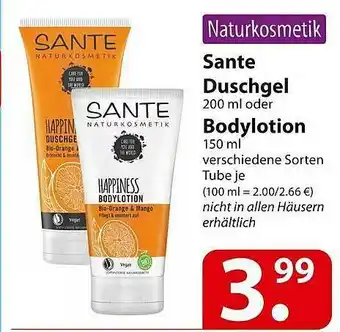 Famila Nord Ost Sante Duschgel Oder Bodylotion Angebot