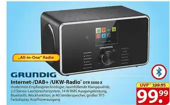 Famila Nord Ost Grundig Internet- Dab+ Ukw-radio Dtr 5000x Angebot