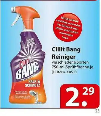 Famila Nord Ost Cillit Bang Reiniger Angebot