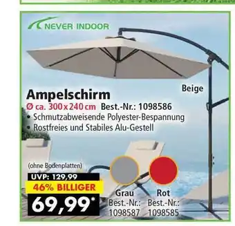 Norma24 Never Indoor Ampelschirm Angebot