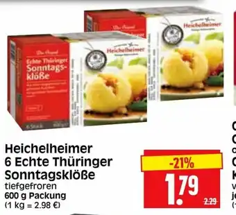 Edeka Herkules Heichelheimer 6 Echte Thüringer Sonntagsklöße 600g Angebot