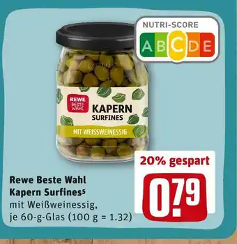 REWE Rewe beste wahl kapern surfines5per Angebot