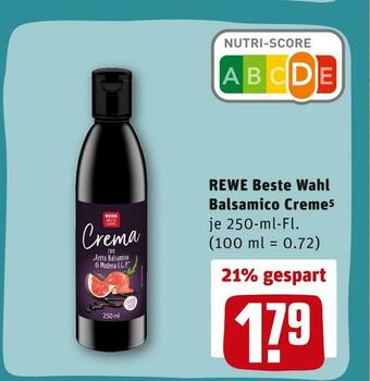 REWE Rewe beste wahl balsamico creme Angebot