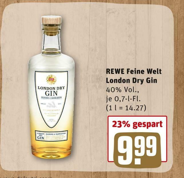 Rewe feine welt london dry gin Angebot bei REWE