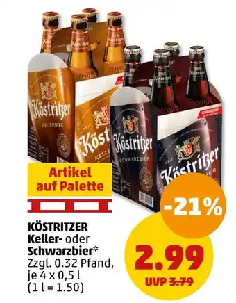 PENNY Köstritzer keller- oder schwarzbier Angebot