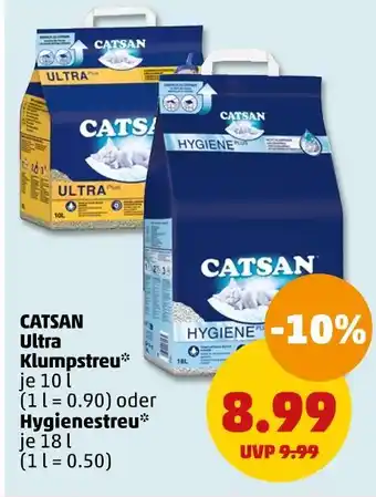 PENNY Catsan ultra klumpstreu oder hygienestreu Angebot