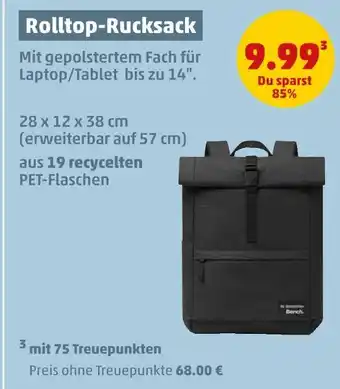 PENNY Bench rolltop-rucksack Angebot