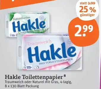 tegut Hakle toilettenpapier Angebot