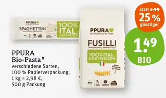 tegut Ppura bio-pasta Angebot