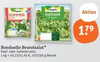 tegut Bonduelle beutelsalat Angebot