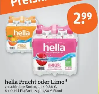 tegut Hella frucht oder limo Angebot