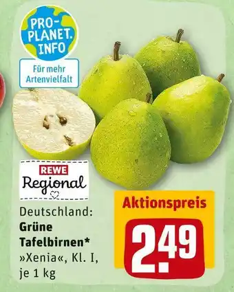 REWE Rewe regional grüne tafelbirnen Angebot