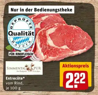 REWE Simmental pur entrecôte Angebot