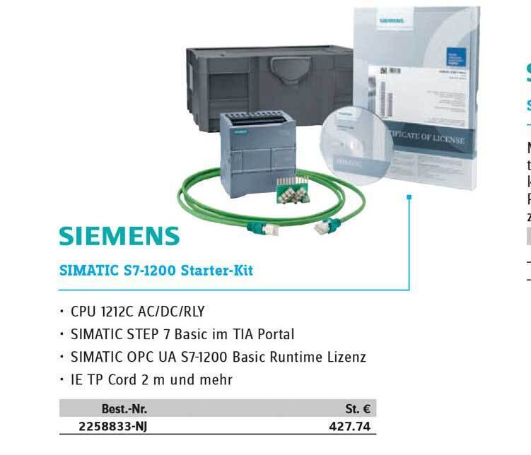 Siemens Simatic S71200 Starterkit Angebot bei Conrad