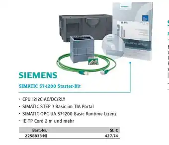 Conrad Siemens Simatic S7-1200 Starter-kit Angebot