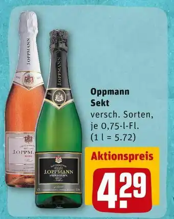 REWE Oppmann sekt Angebot