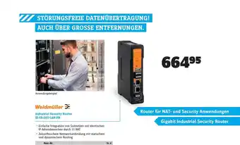 Conrad Weidmüller Industrial Security Router Ie-sr-2gt-lan-fn Angebot