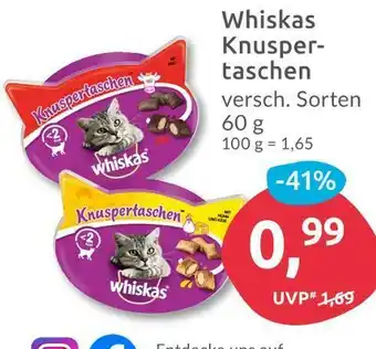 Budni Whiskas knuspertaschen Angebot